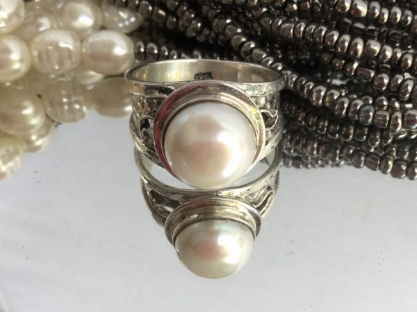 Buy Pearl Sterling Silver Toe Rings (Pair) Online - Unniyarcha