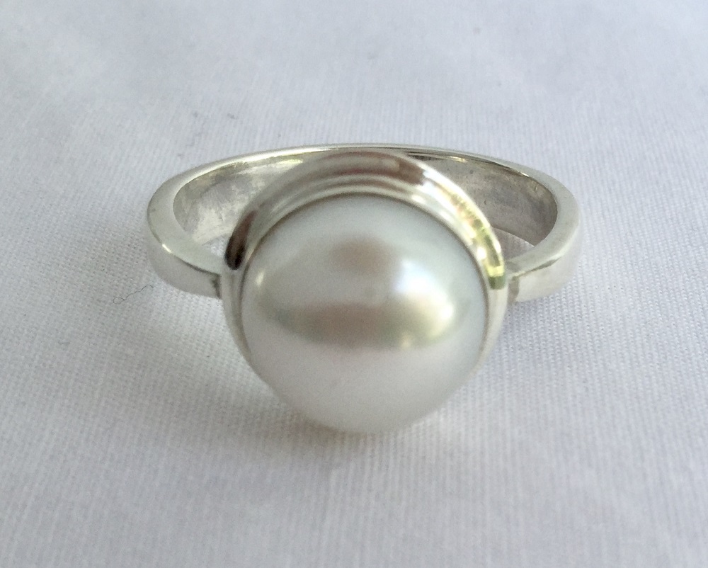 pearl silver ring, buy gemstone online, pearl ring designs in gold, pearl  ring in silver, pearl jewellery, natura pearl – CLARA