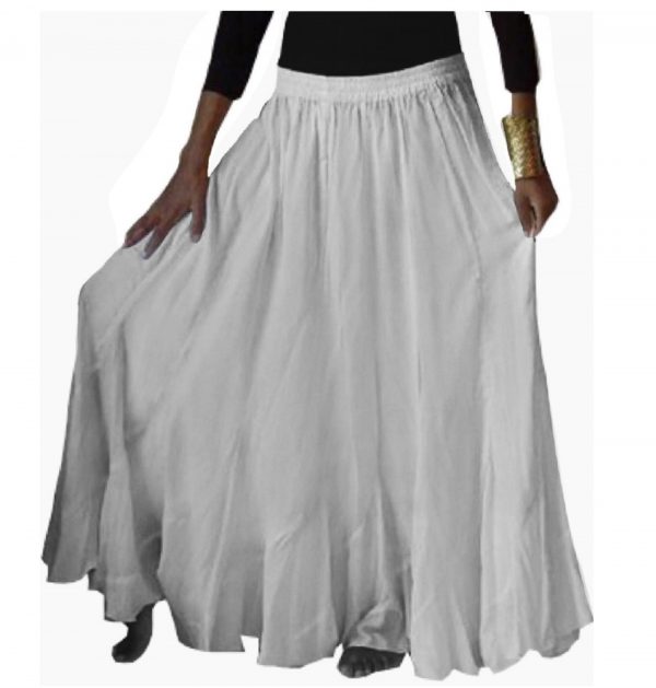 Prashra Solid Women Flared White Skirt - Buy Prashra Solid Women Flared  White Skirt Online at Best Prices in India | Flipkart.com
