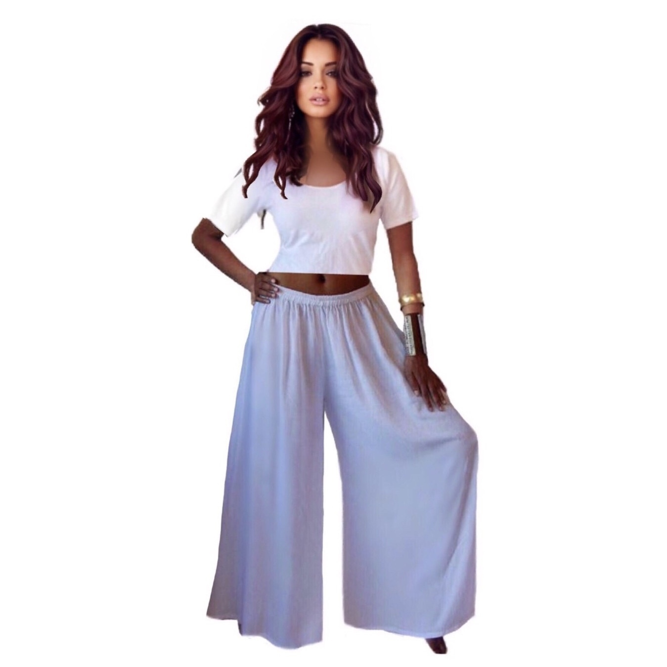 Yoga and Dance Clothing, Palazzo Capri Flow Pants, Wide Leg Gaucho Trousers,  Pixie Festival Clothes, Skirtbelt, Pointy, Boho 3/4 Length Crop -   Canada