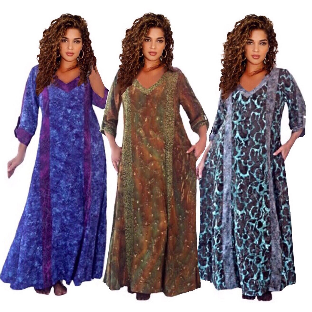 Maxi Dress Oversize Caftan Deep Pockets Quality Batik Fashion A Line ...