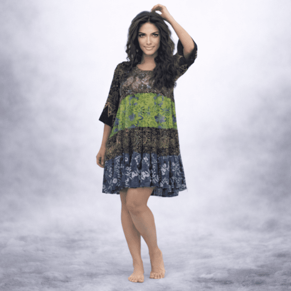 backless mini dress halter Debra floral halter backless mini dress – Mimi June main image 0