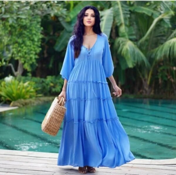 plus bohemian dress Dress, Cottagecore Maxi Dress, Size, Fashion Design 3X Baby Blue while the soft cotton Detachable Off-Shoulder Sleeves Wedding Attire Yellow And Size:XS (00,0,2)