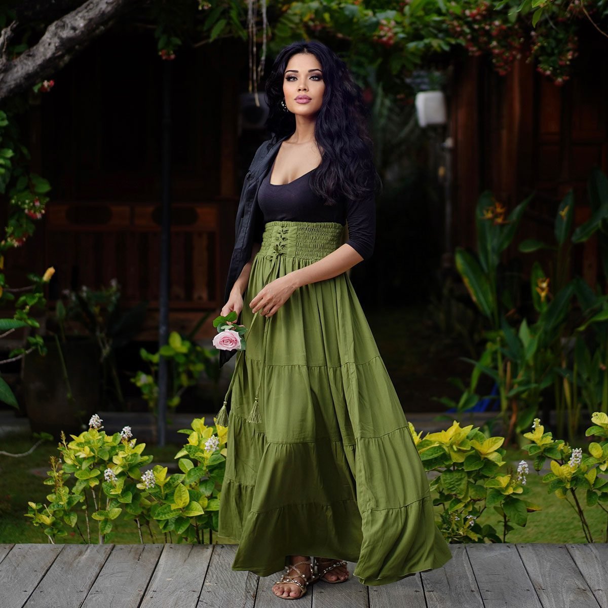 Renae Tiered Maxi Skirt