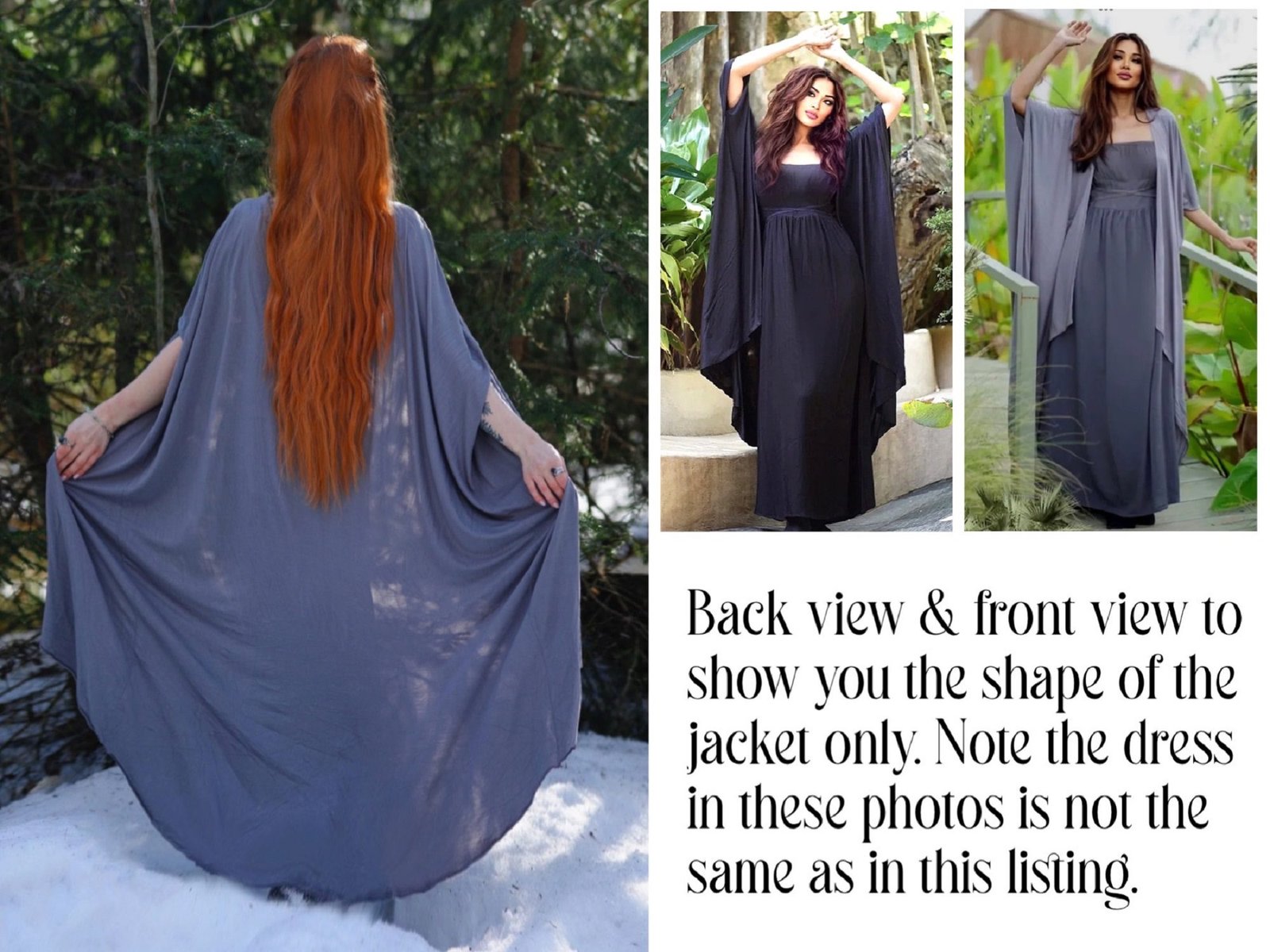 Dress and Jacket Set, Jersey Stretch, Outfit, Asymmetrical Jacket, Boho ...