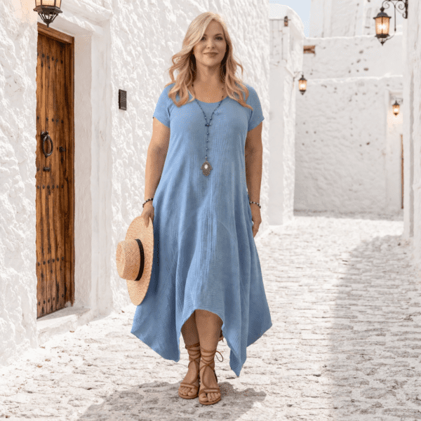 asymmetrical boho dress Dress, Long Dress, Cotton Linen Look Double Face, LotusTraders All Size, B8010 Choose from a wide RD-09.19.25 Elegant V Neck Black Size:Us Size 18W